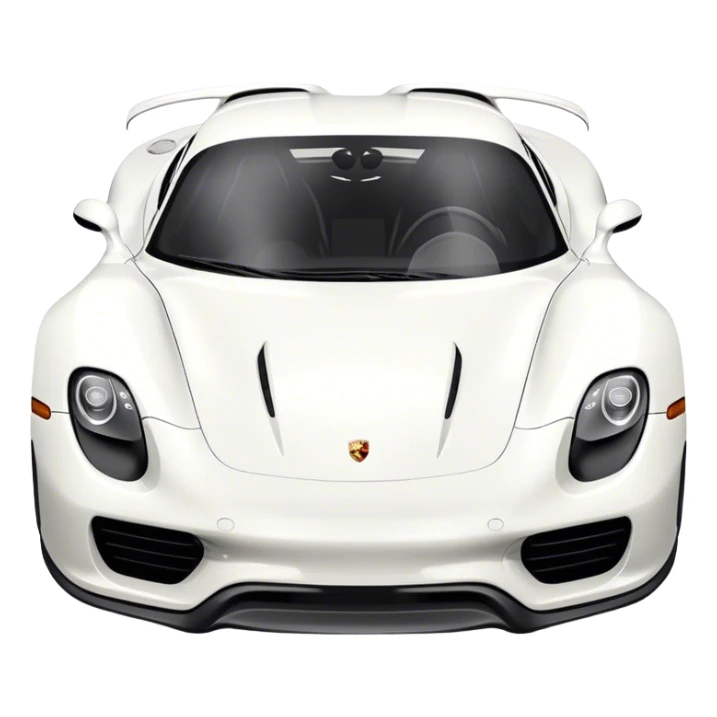 Porsche 918 Spyder - Porsche (Model Year: 2021) (Iconic colour: White) sticker