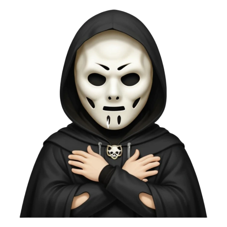 Ghostface from the movie  scream avec les bras croisés sticker