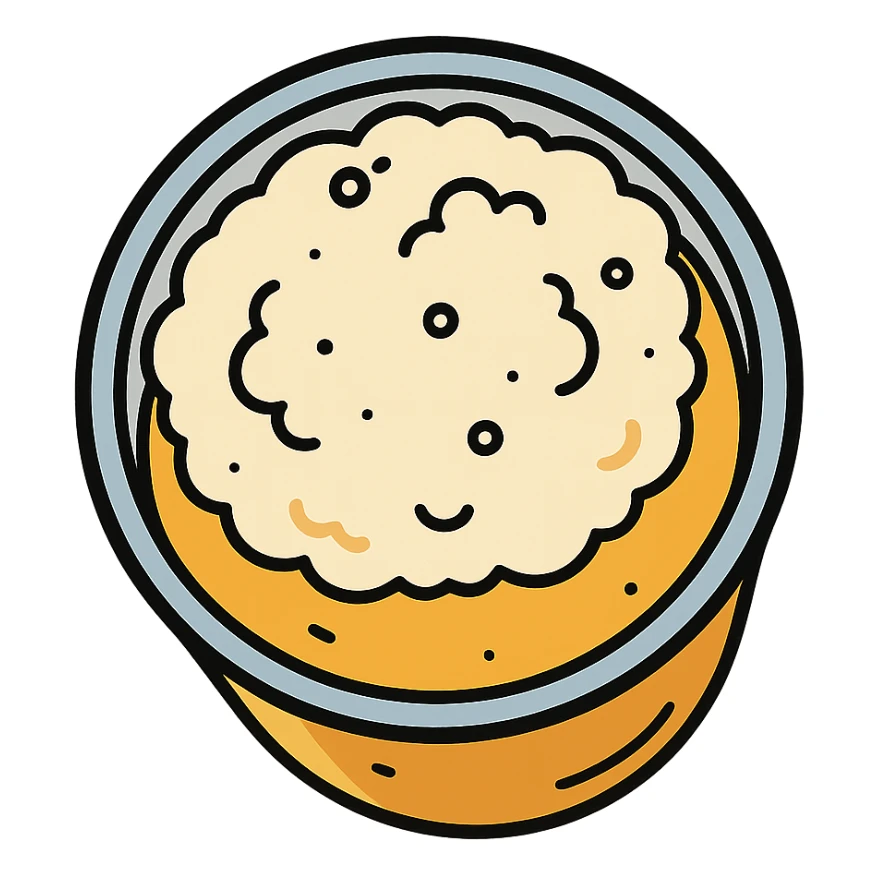 top view of an object in flat toon style sticker