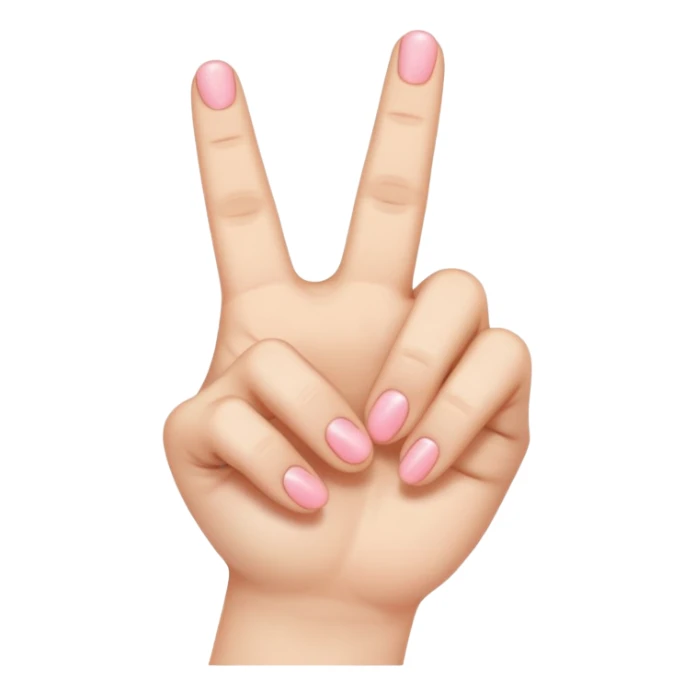 One hand crossing index finger over thumb like the Kpop finger heart sticker