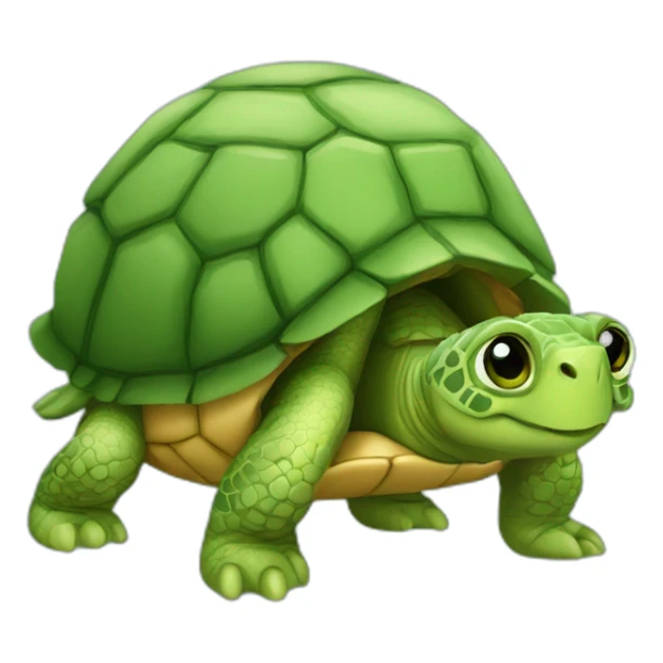 Une petite famille de tortue sticker