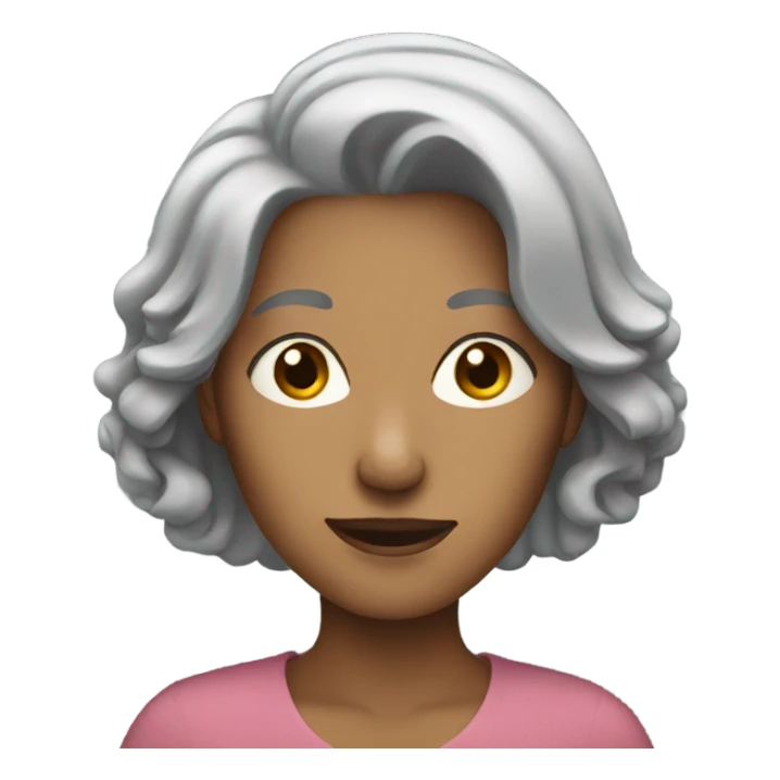 Woman with Gray hair sticker
