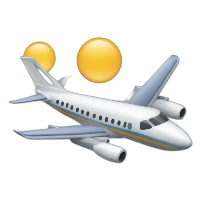 Avion et tour jumelles sticker