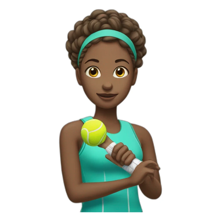 Fille qui fait du tennis sticker