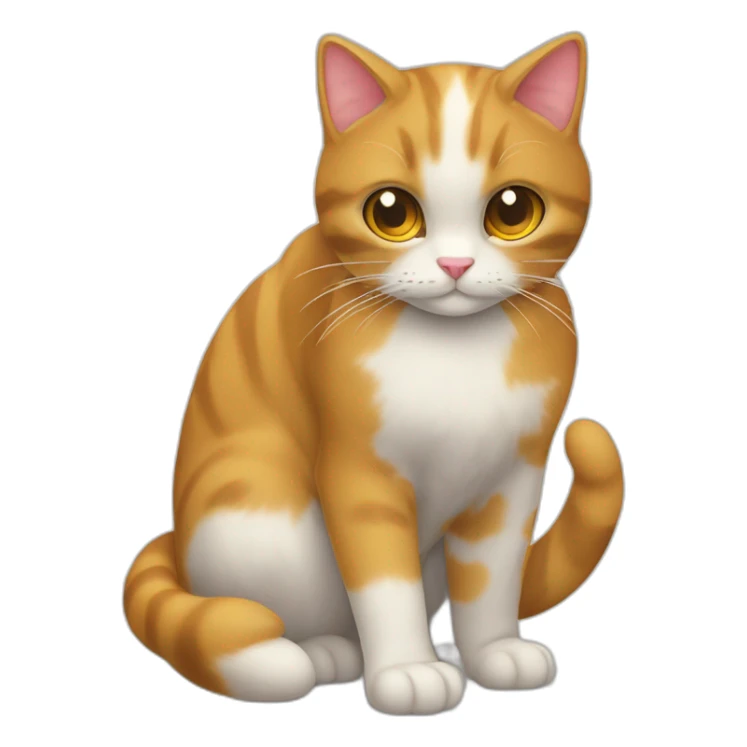 Gato fazendo um coração com as patas sticker