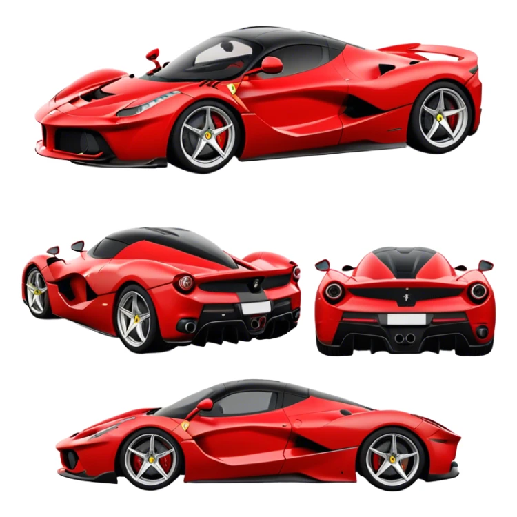 Ferrari LaFerrari - Ferrari (Model Year: 2022) (Iconic colour: Red) sticker
