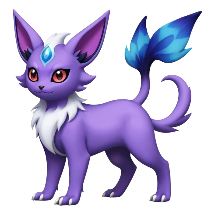 Litten-Absol-Noibat-Espeon-Hybrid (Full body) sticker