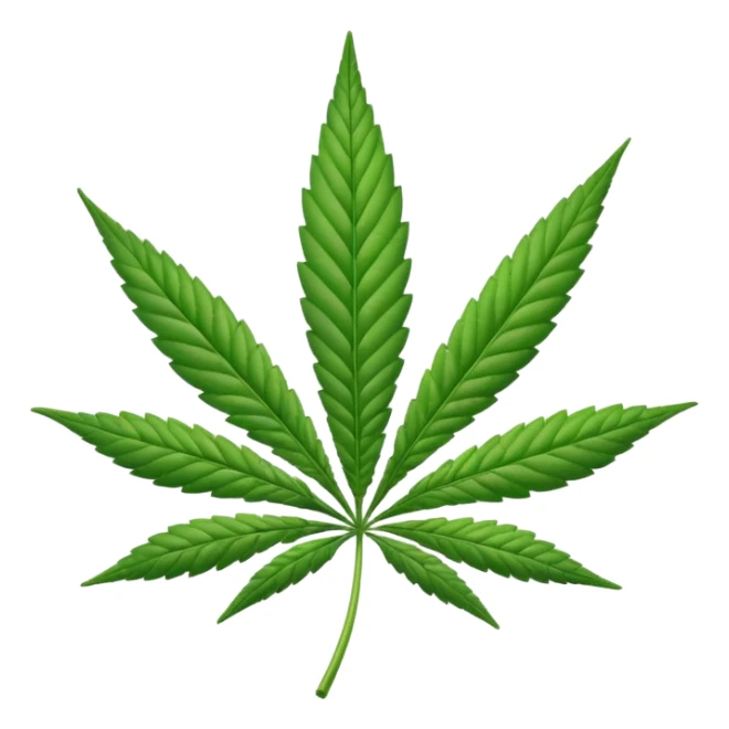 Hoja de la marihuana emoji sticker