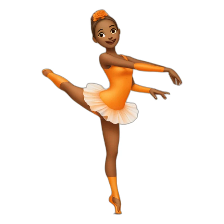 Une danseuse qui boit du jus d’orange sticker