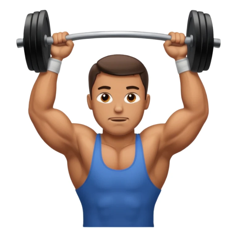 A man lift heavyweight in gym sticker
