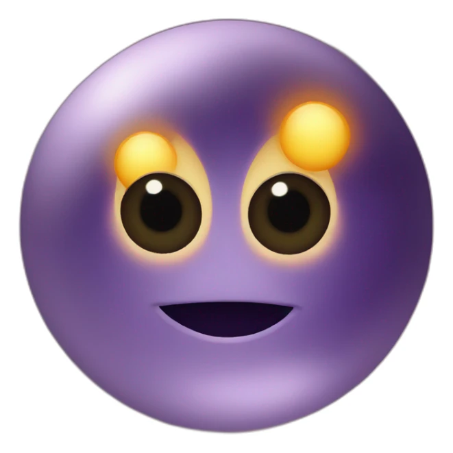 planet Sun with a cartoon decisive face with big feminine eyes sticker