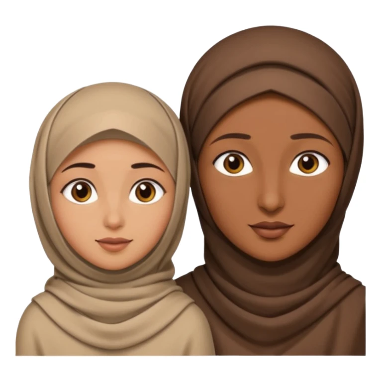 Short man tall hijabi woman sticker