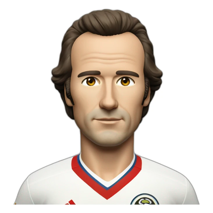 Franz Beckenbauer in his jersey 1974 sticker