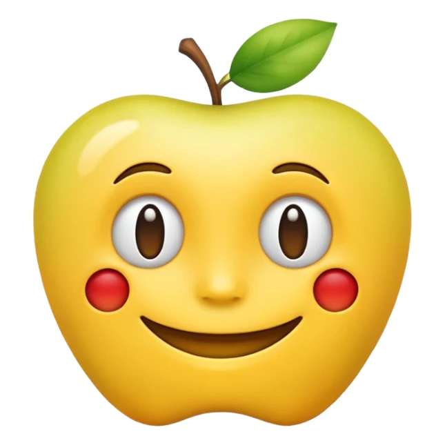 the word 'Innet' stylized as a smiling emoji face, apple emoji style sticker