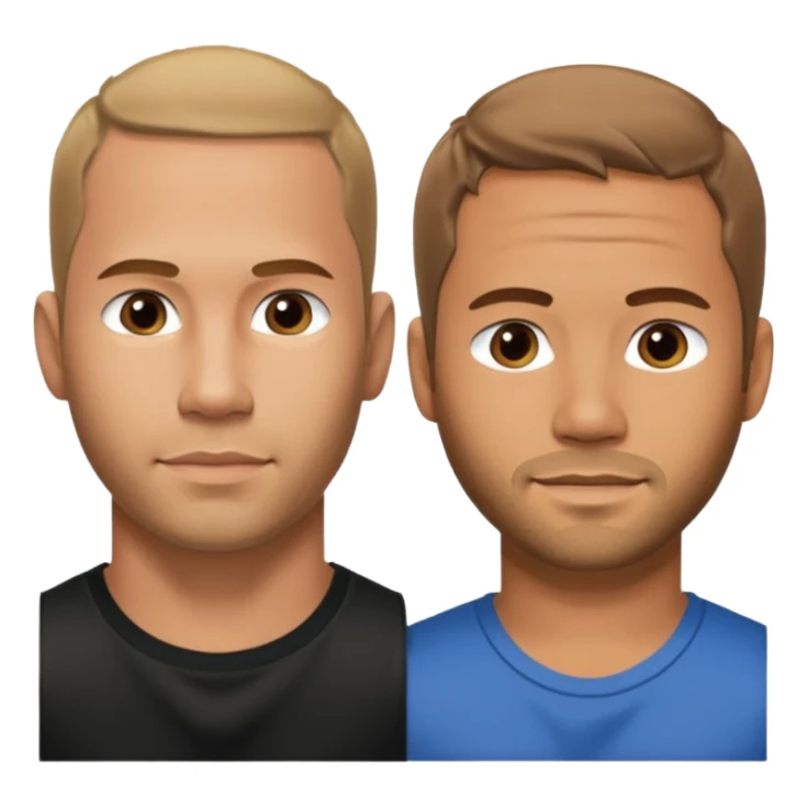 Fast & Furious dominic toretto and paul walker sticker