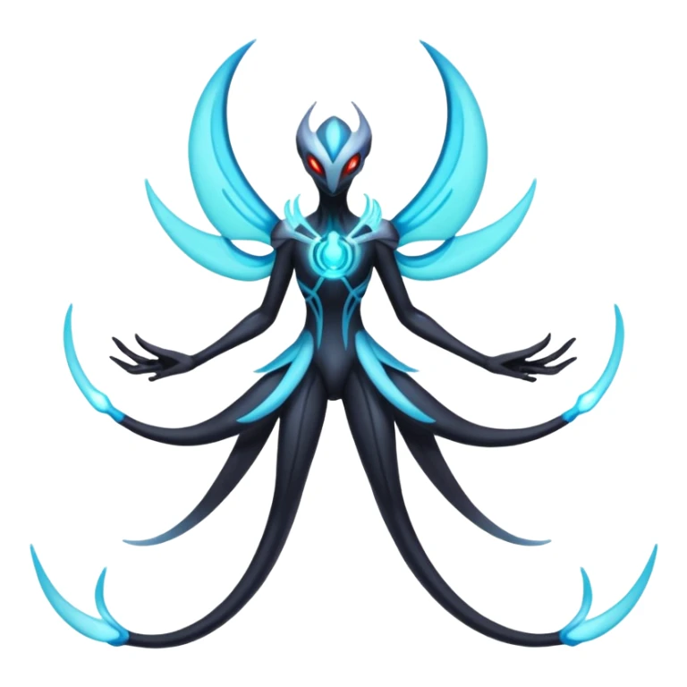 Lunala-Darkrai-Deoxys-Fakémon-hybrid-creature (full body)  sticker