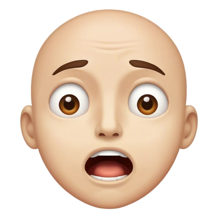  Mouth slightly open, eyes looking upward in a desperate search for lost thoughts. sticker