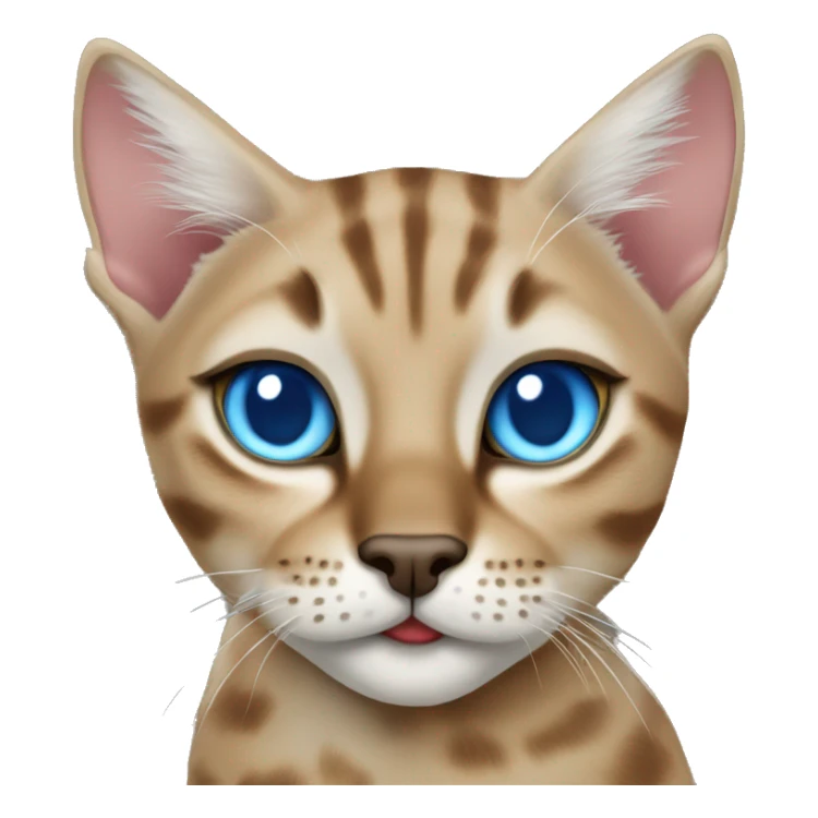 Lynx bengal cat with light Blue eyes sticker