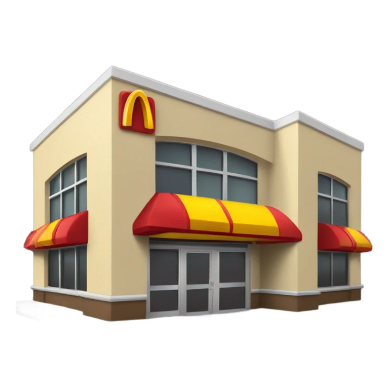 A fast food place called Mc Donald’s  sticker