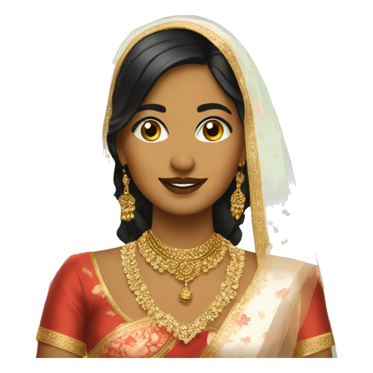 Bengali girl wedding sticker