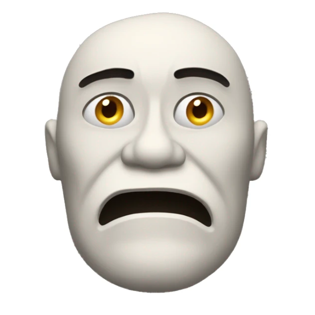 Homme qui se mort les lèvres  sticker