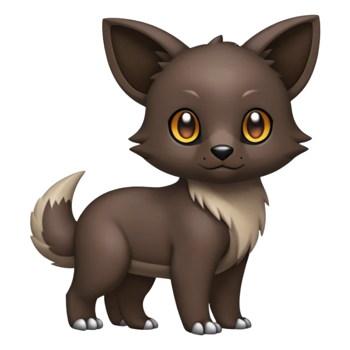 Cute cool dark animal hybrid Fakemon full body sticker
