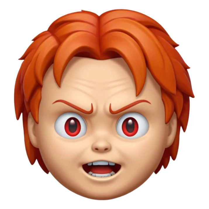 Un emojin de chuky sticker