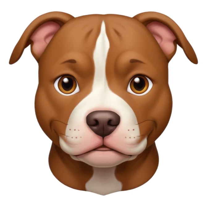 Un pitbull de carita tierna  sticker