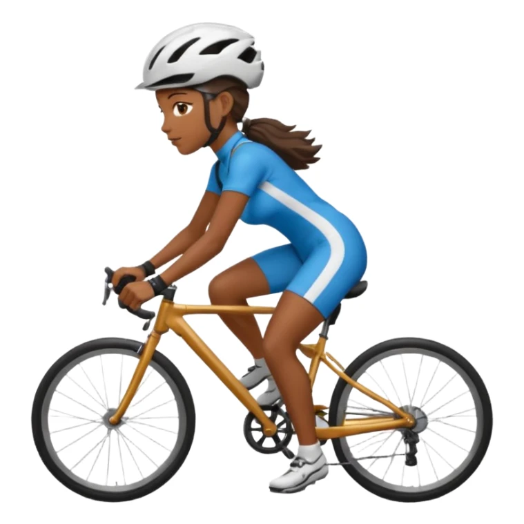 City Cyclist black woman sticker