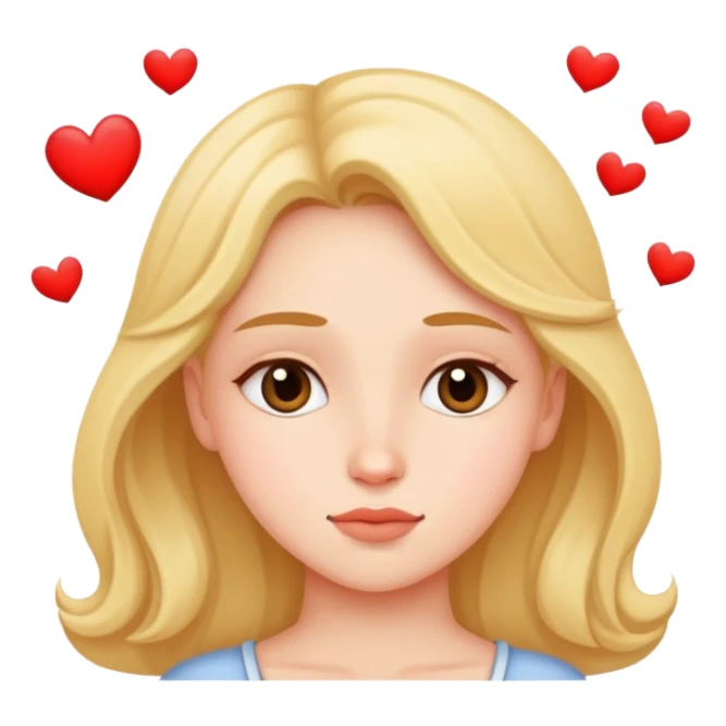 a girl dreaming about love sticker