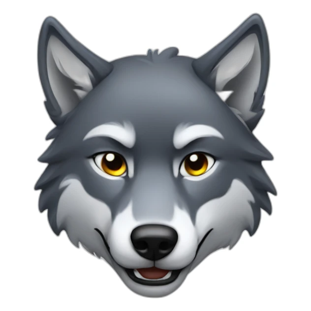 Cool wolf sticker