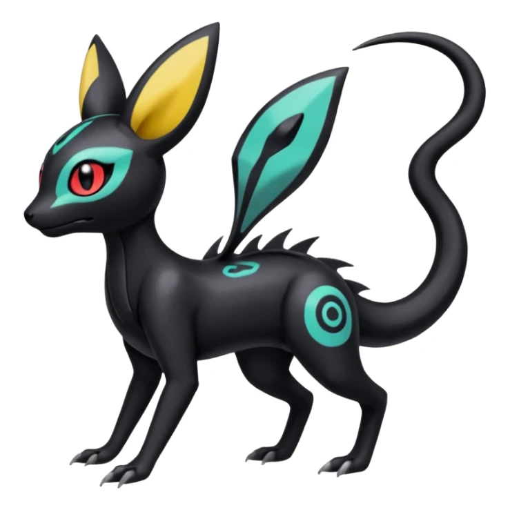 Meloetta-Salandit-Umbreon-Pokémon-Fakémon-fusion-hybrid-creature sticker