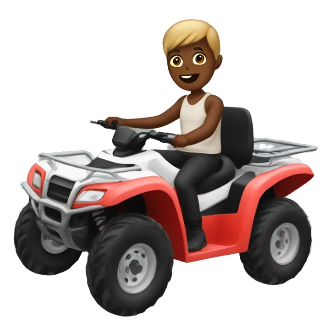 Me in a quad bike  sticker