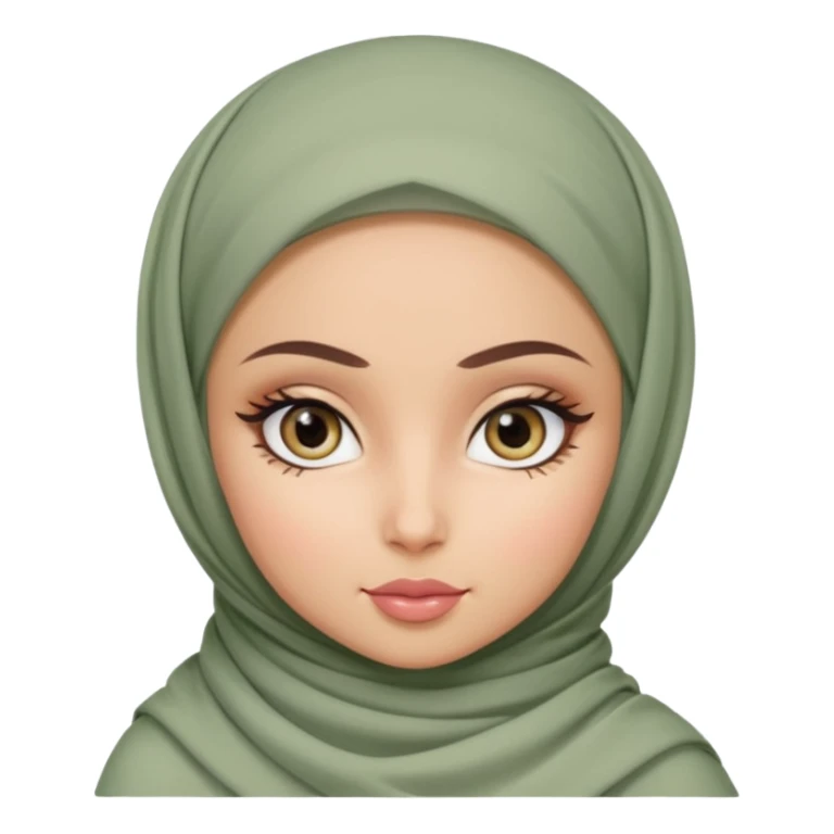 pretty bratz hijabi sage eyes sticker