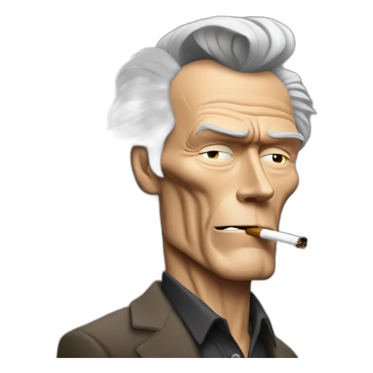 Real life Clint eastwood smoking sticker