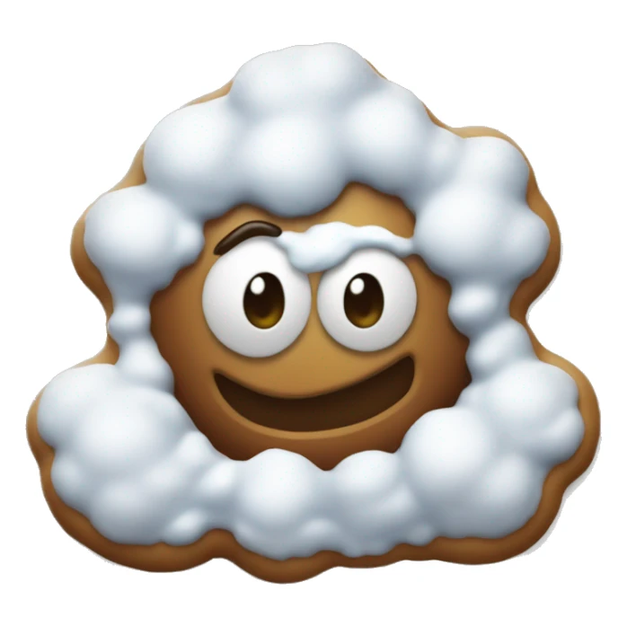 Rugalach dusted with powdered sugar sticker