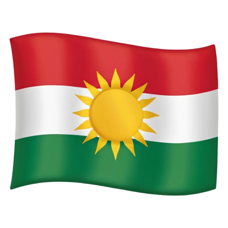 Kurdistan flag sticker