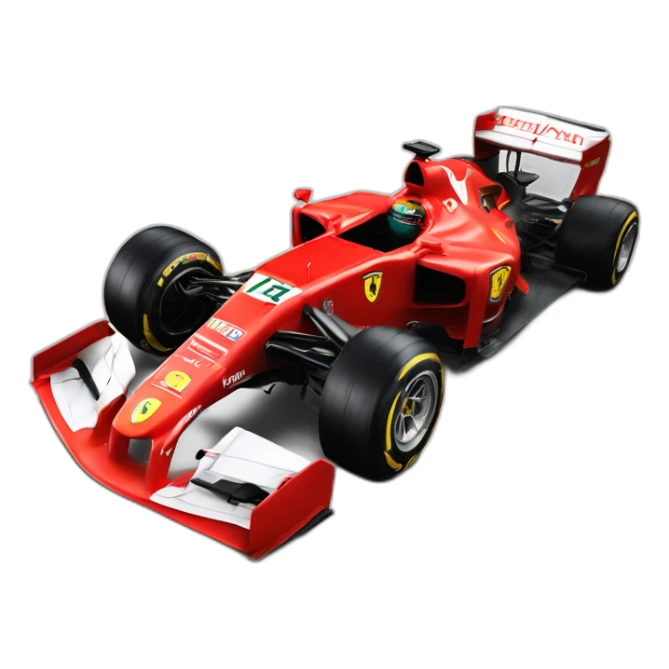 hiperrealista volante ferrari F1 sticker