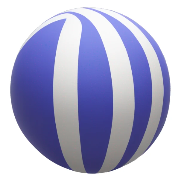 single yoga ball, only color, no smiley, single stripes around it like a normal yoga ball sticker