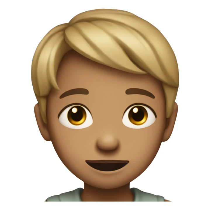 the child's tears are flowing sticker