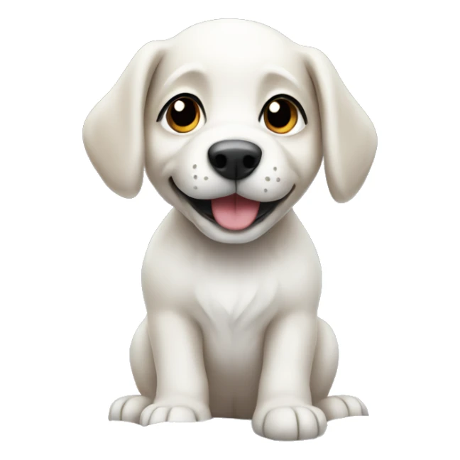 puppy playing in snow  sticker