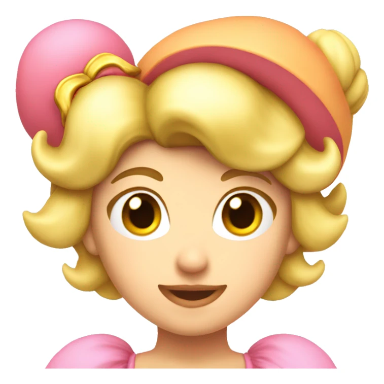 Princess peach head  sticker