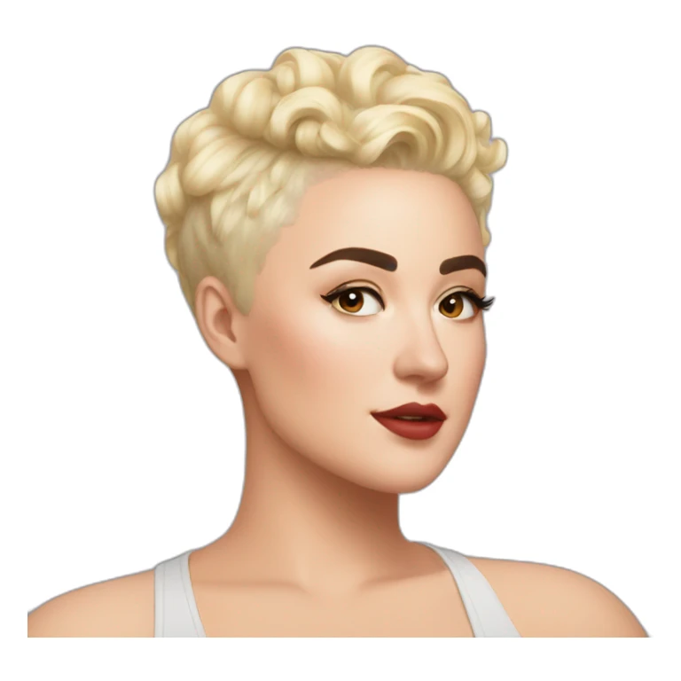 Stefania Ferrario blonde hair sticker
