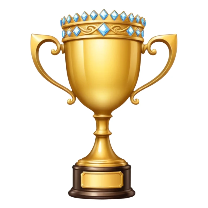 Trophy Cup made of brilliants sticker