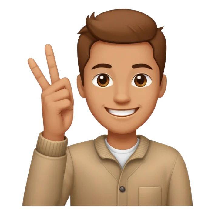 uśmiechnięta buzia z środkowym palcem  sticker