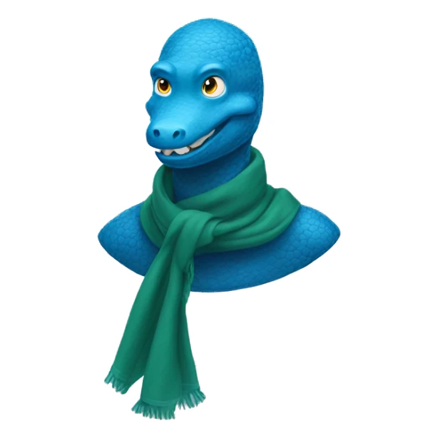 blue neck scarf, Aligator surfing sticker