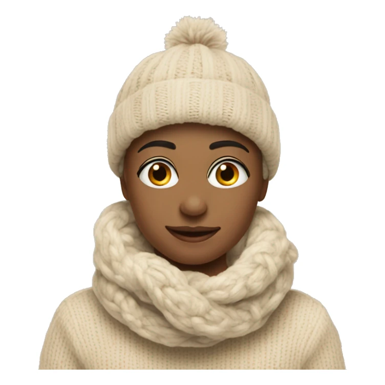 Christmas cozy beige accesories  sticker