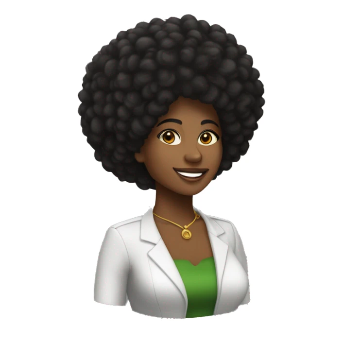 Mulher preta cabelo afro tocando bandolim escrito atrás clube do choro de Brasília. sticker