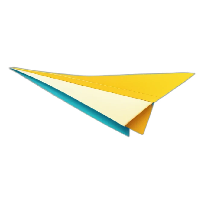 A-Paper-Airplane-in-pop-art-style sticker