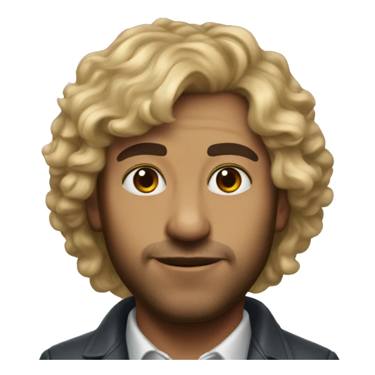 A realistic portrait of Eloy Casagrande sticker